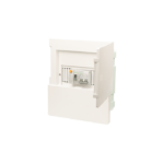 Tủ điện âm tường SINO - E4M và E4MS 4/8T nắp trắng, đế sắt