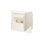 Tủ điện âm tường SINO - E4M và E4MS 8/12T nắp trắng, đế sắt