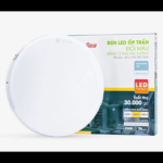 Đèn LED ốp trần tròn, đế nhôm, đổi màu - Rạng Đông LN12 ĐM 15W/ 22W/ 30W