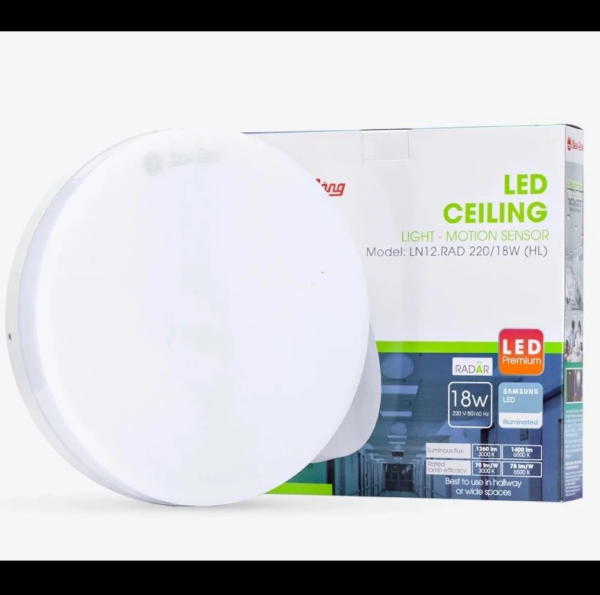 Đèn LED ốp trần tròn cảm biến – Rạng Đông LN12.RAD 220/18W (WC ...