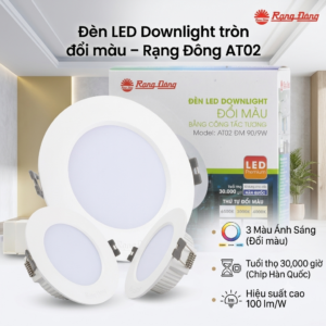 Đèn LED Downlight tròn đổi màu - Rạng Đông AT02