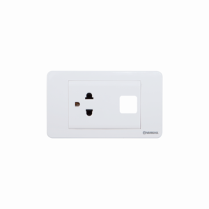 Ổ cắm đơn SINO 3 chấu 16A với 1 lỗ - Mã S18AUE/X