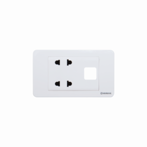 Ổ cắm đôi SINO 2 chấu 16A - Mã S18AU2/X
