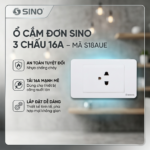 Ổ cắm đơn SINO 3 chấu 16A - Mã S18AUE