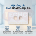 Mặt công tắc SINO S18A2X – Mặt 2 lỗ